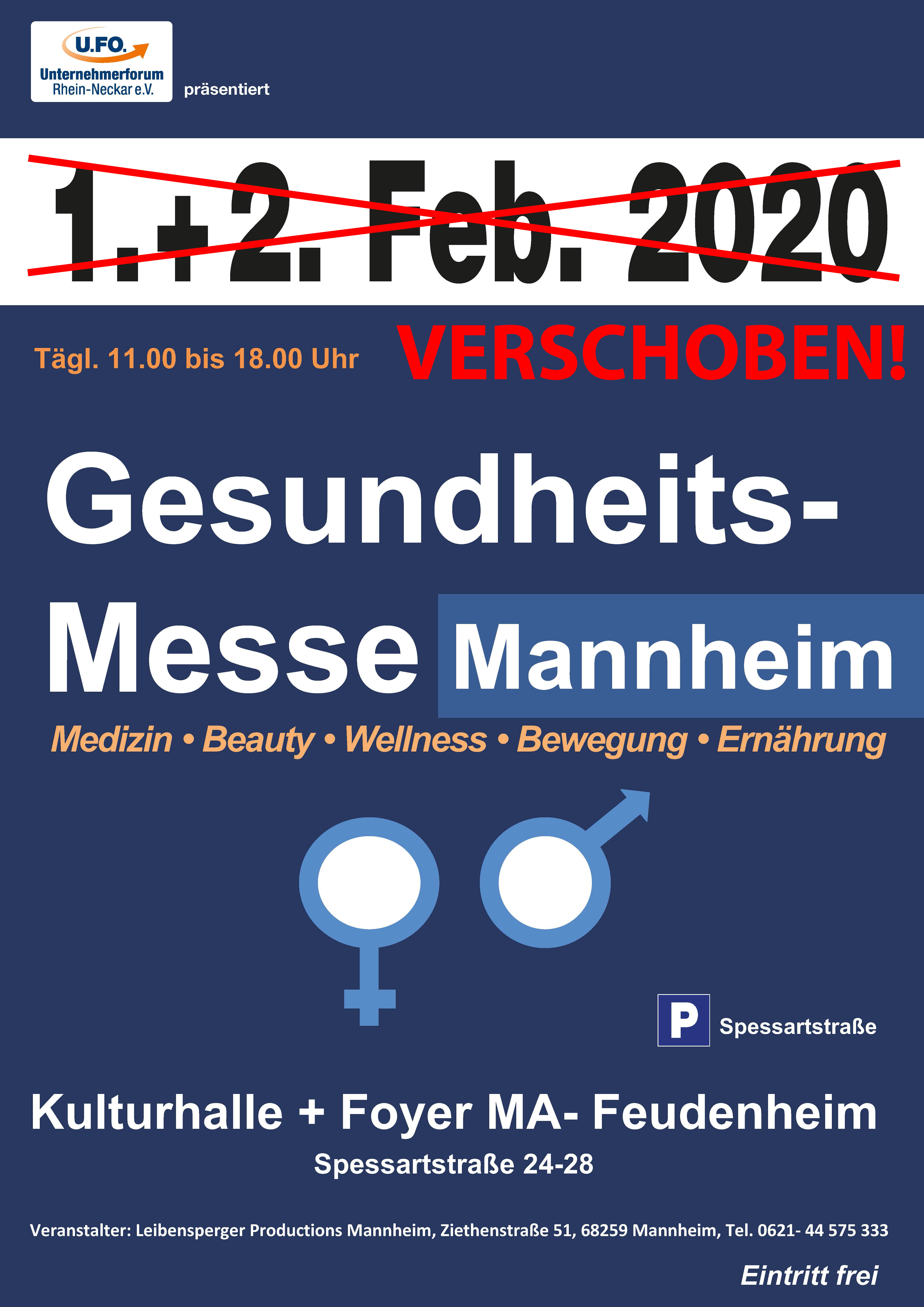 Gesundheitsmesse Mannheim verschoben